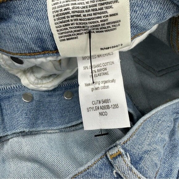 AGOLDE Women's Blame NICO High Rise Slim Fit Button-Fly Designer Jeans W32 /L27 - Picture 7 of 11